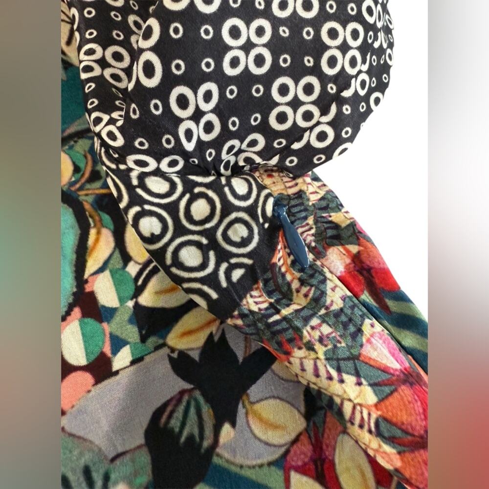 Anthropologie Bhanuni by Jyoti Onyx Top Vibrant Pattern‎ Geo Exotic- Medium - Picture 6 of 9